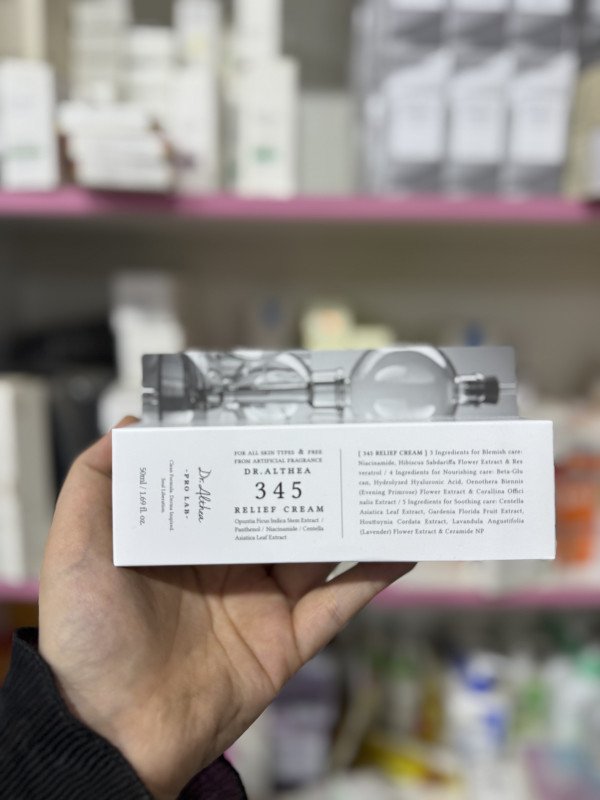 O DR.ALTHEA 345 RELIEF CREAM Opuntia Ficas Indica Stem Eatract / Panthenol / Niacinamide / Cestella